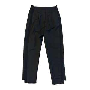 MM6 Maison Margiela Black Tuxedo Pants Satin Side Stripe IT 42 Dark Academia Off